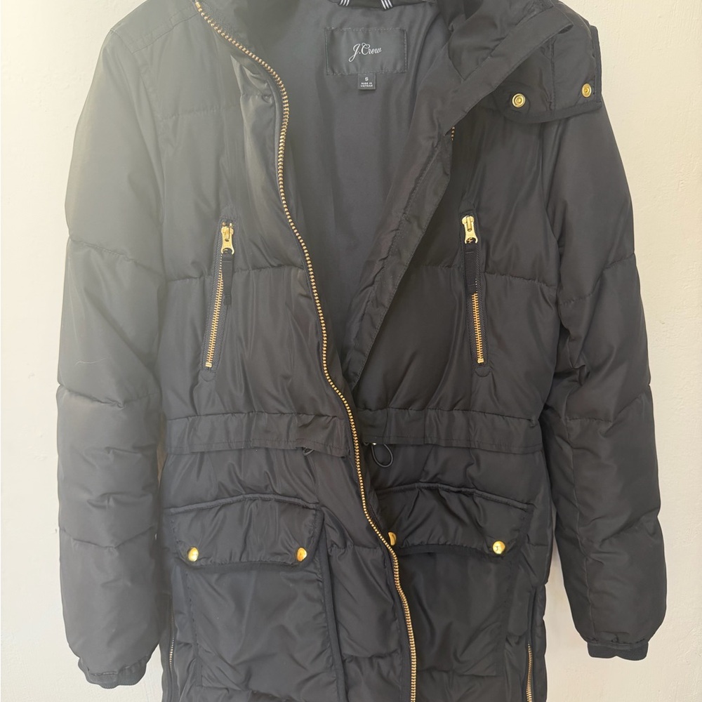J. Crew Black Puffer Jacket